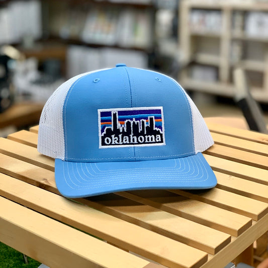 Oklahoma Skyline Hat - Blue