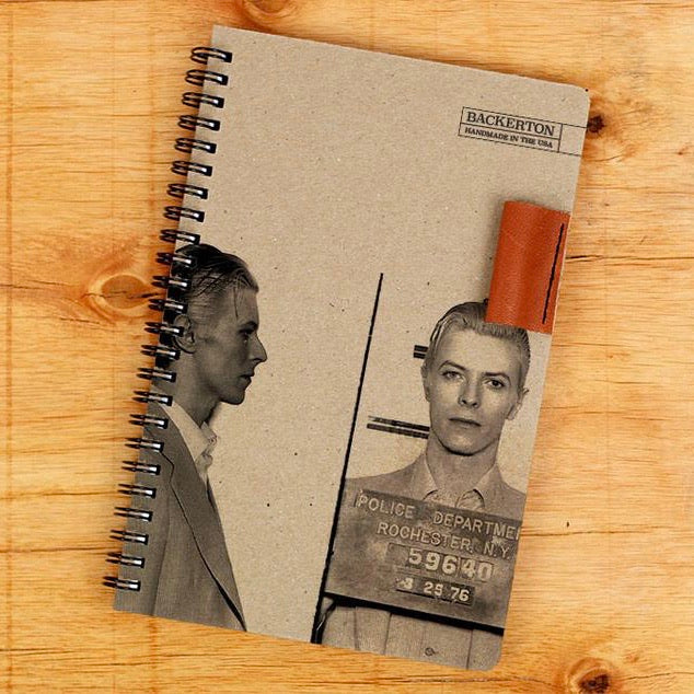 Backerton Spiral Notebook-David Bowie