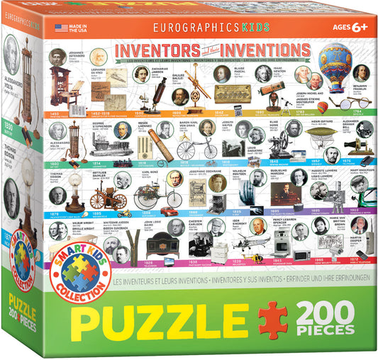 FINAL SALE - Inventors and their Inventions 200PC Puzzle