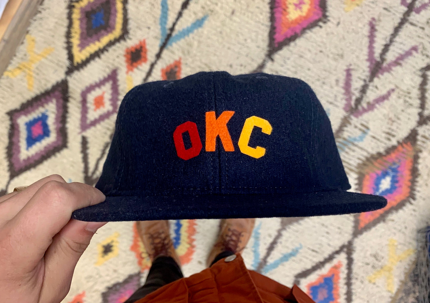 OKC Felt Letter Hat