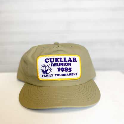 Vintage Cuellar Reunion 1985 Patch Khaki Hat