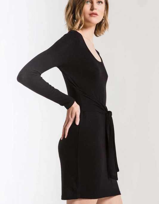 The Marled Wrap Front Dress