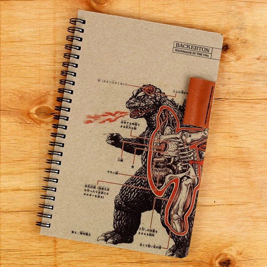 Backerton Spiral Notebook-Godzilla