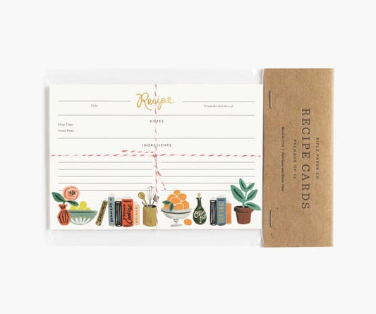 Kitchen Shelf Recipe Cards