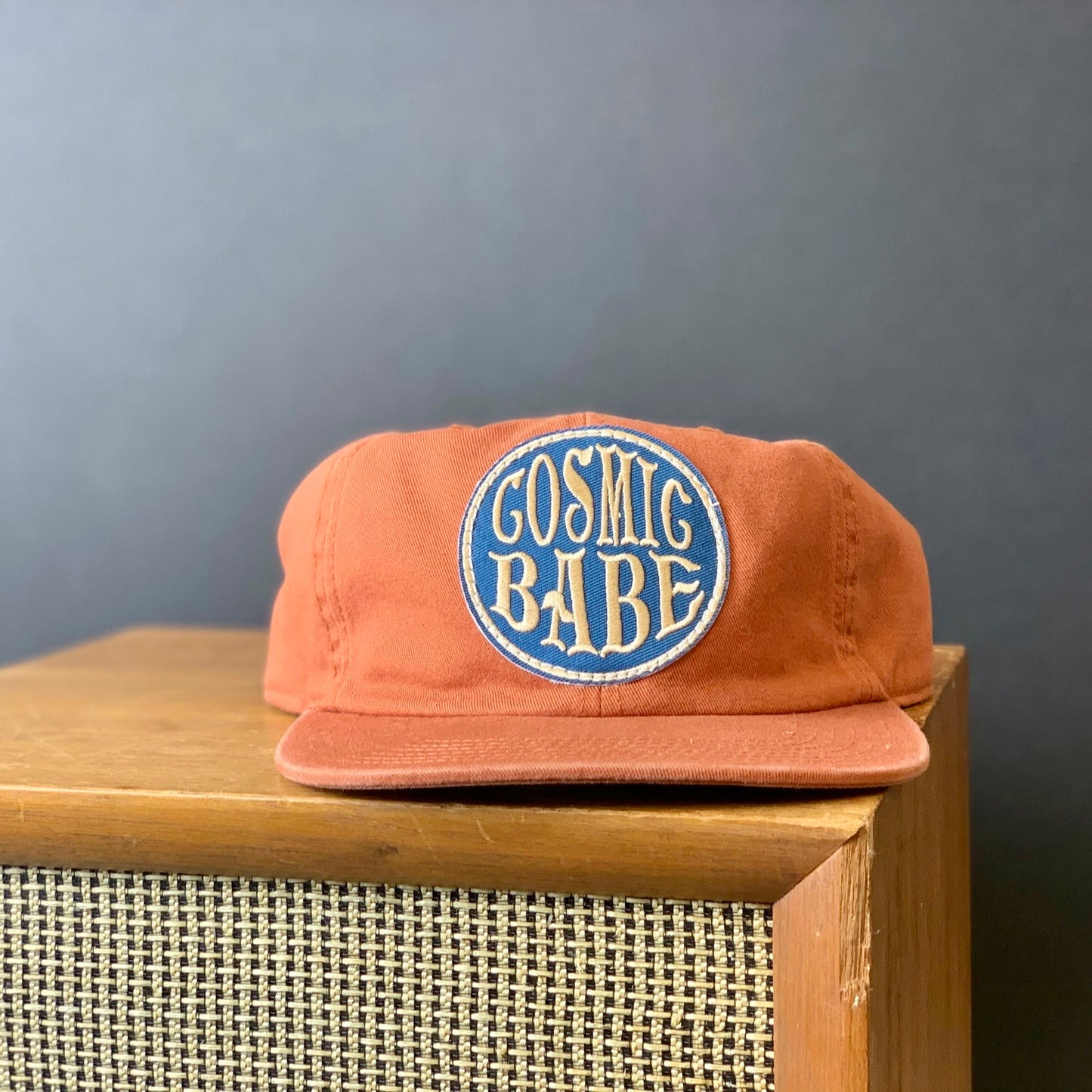 Cosmic Babe Orange Low Profile Flat Bill Hat
