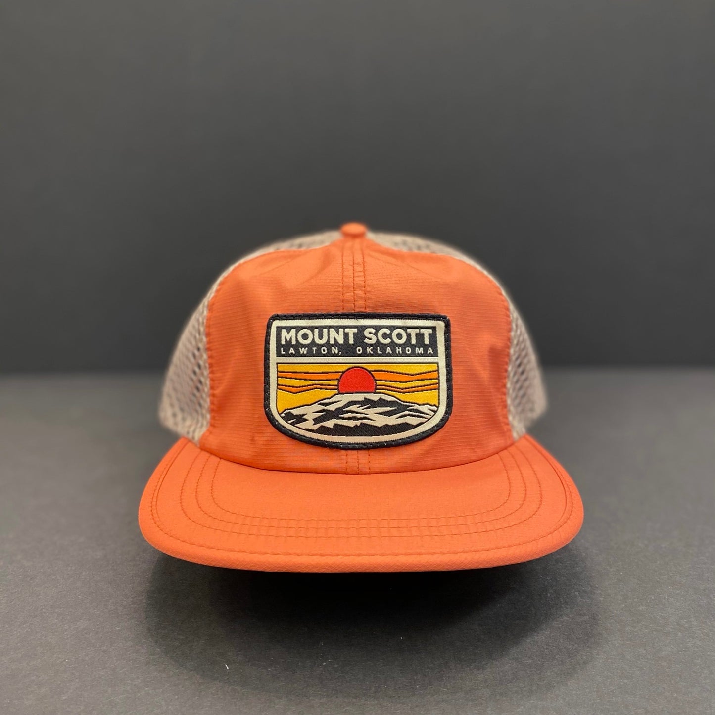 Orange Mount Scott Mesh Hat