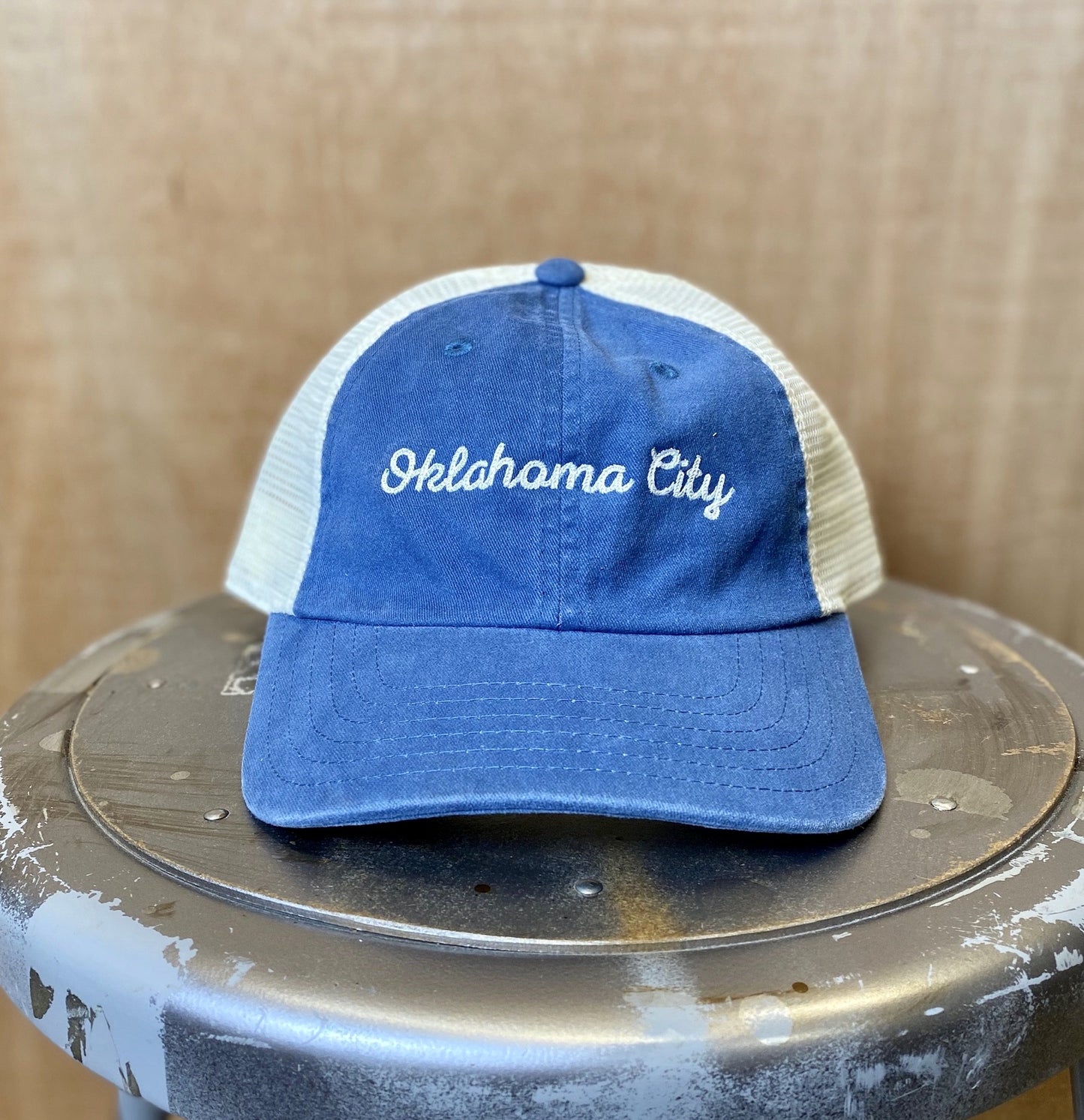 Mesh Trucker Hat - Oklahoma City/Blue