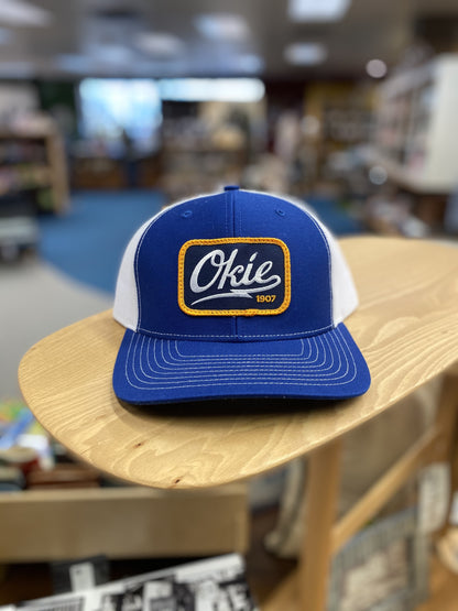 Okie Logo Trucker Hat - Royal/White