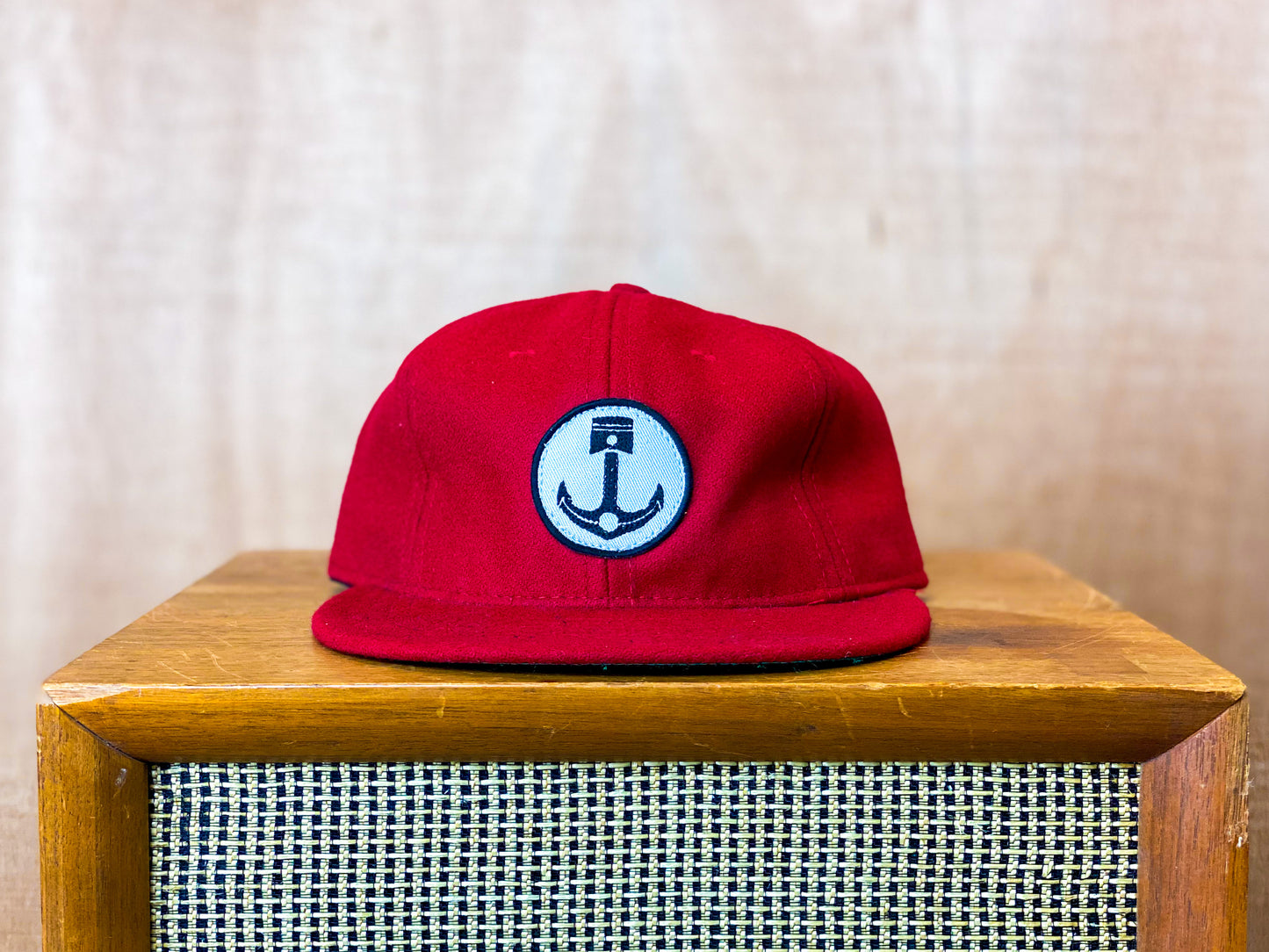 Vintage Anchor Hat -Red
