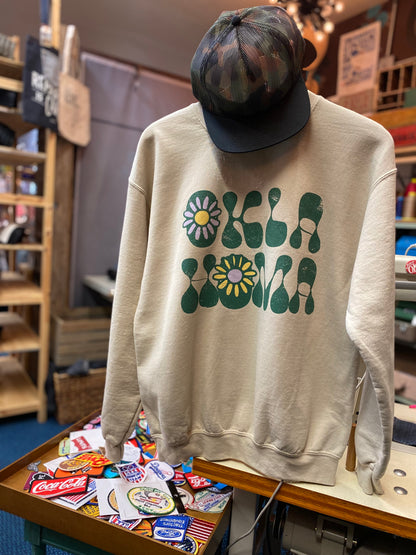 Oklahoma Flower Thrifted Sweatshirt