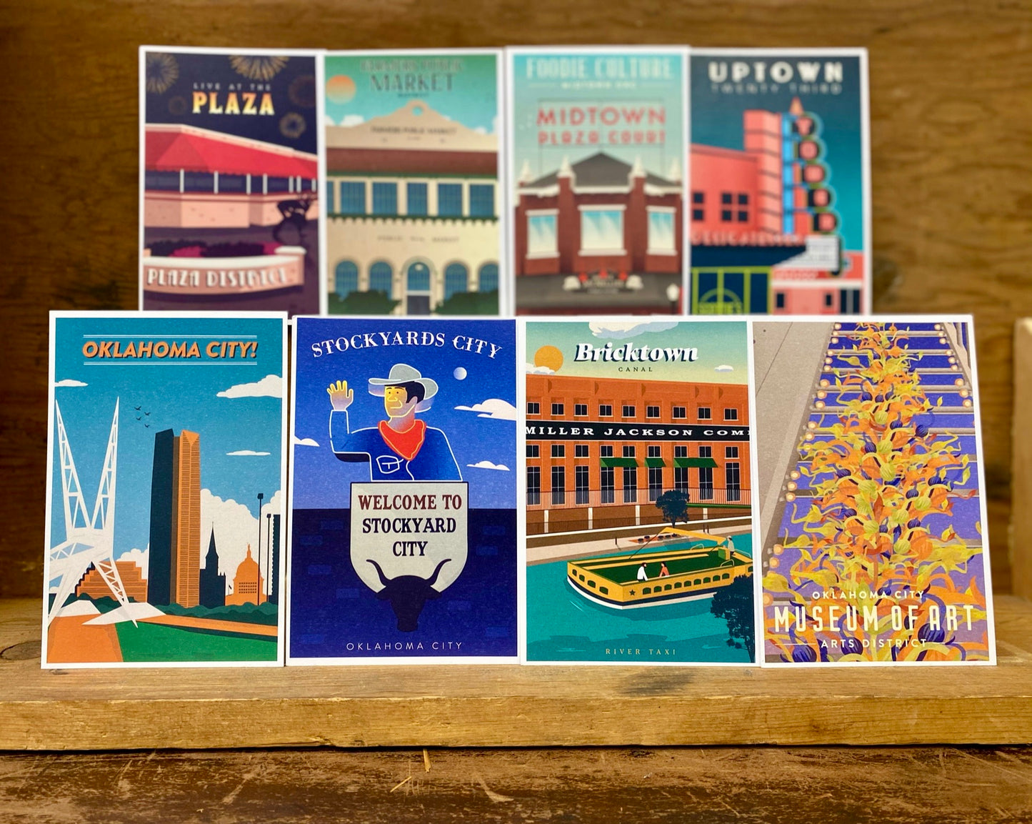 OKC District Series Postcards
