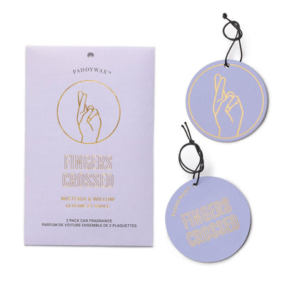 Impressions Lavender "Fingers Crossed" Car Fragrance - Wisteria Willow