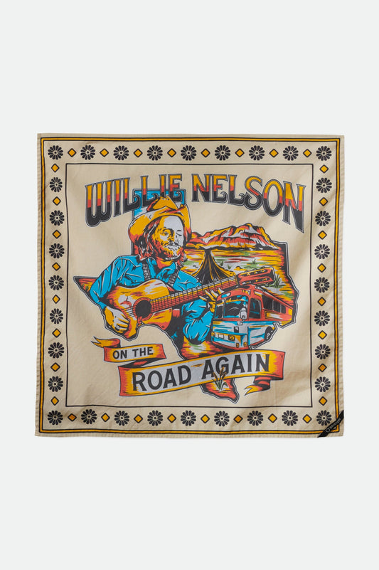 Willie Nelson Road Bandana - Dove