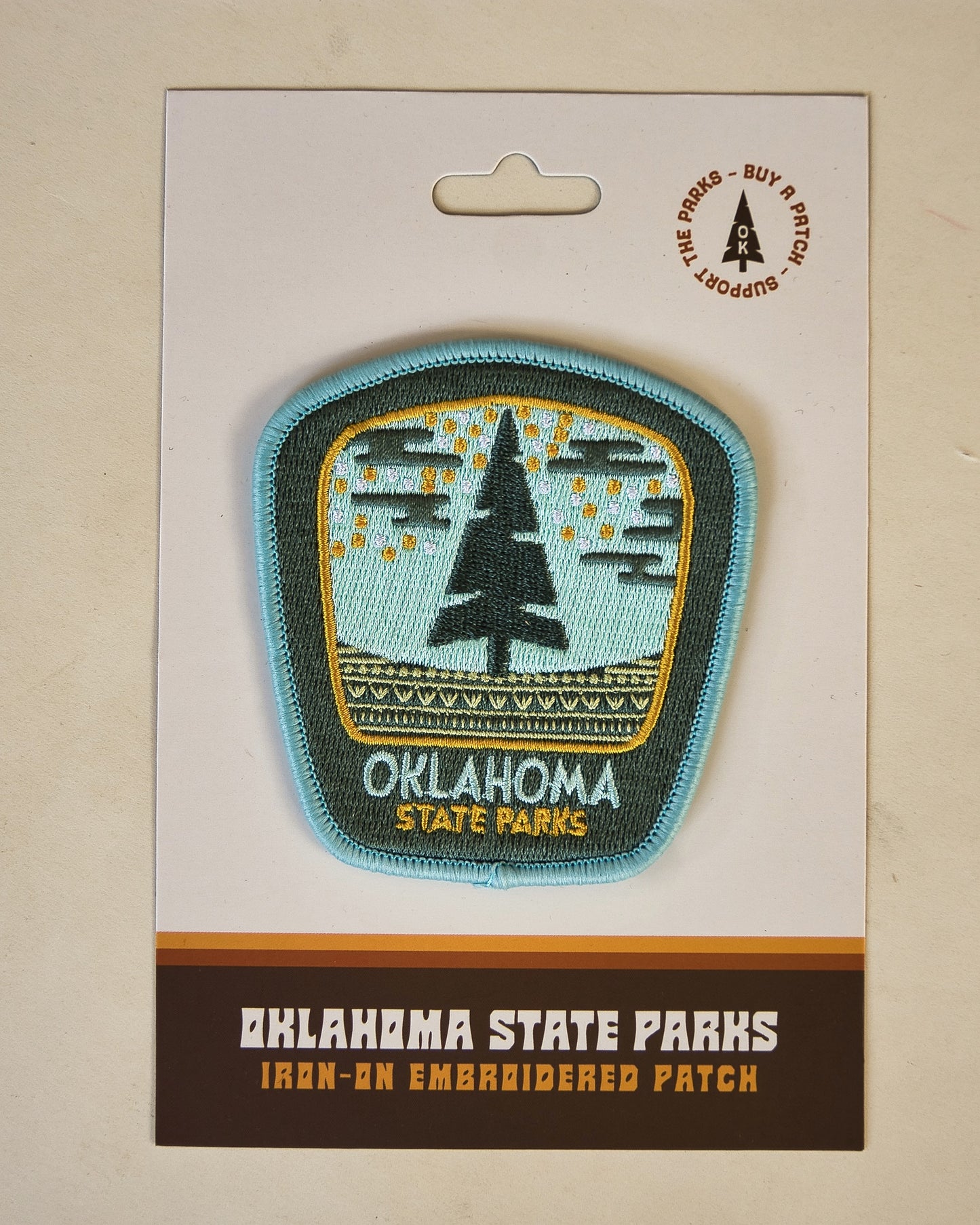 Oklahoma State Parks Iron-On Patch
