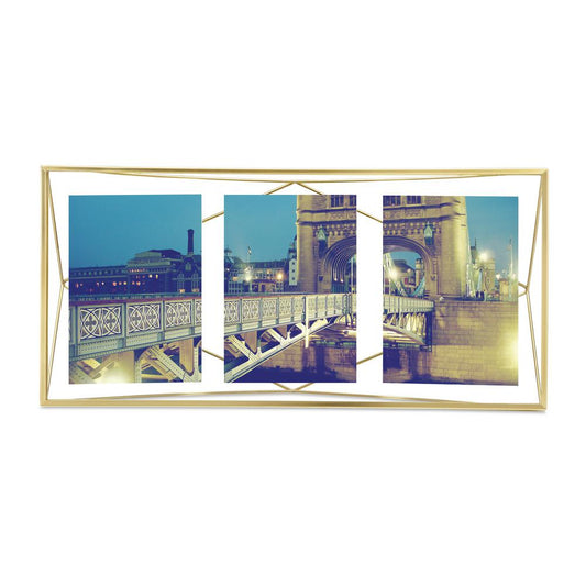 Prisma Multi Photo Picture Frame - Matte Brass