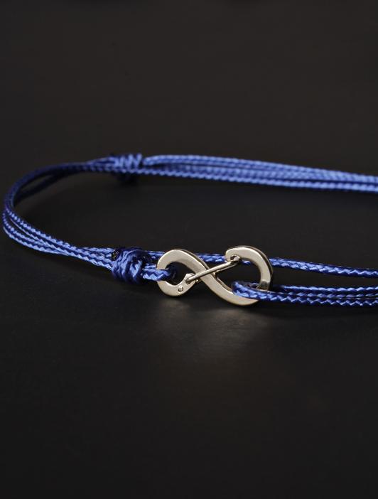Blue Infinity Bracelet