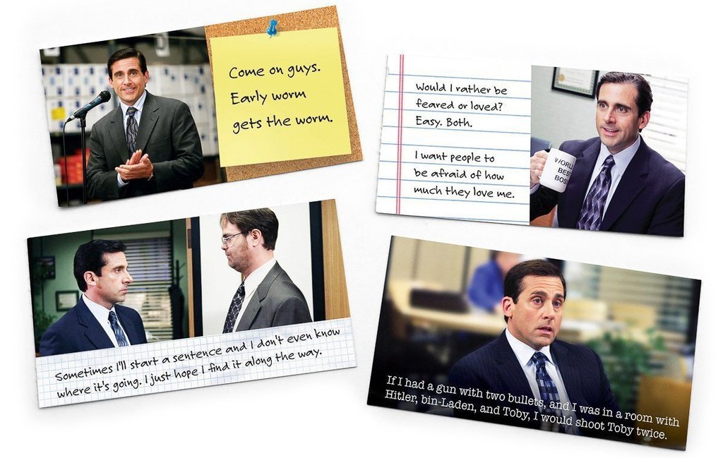 Michael Scott Mini Removable Wisdom Notes