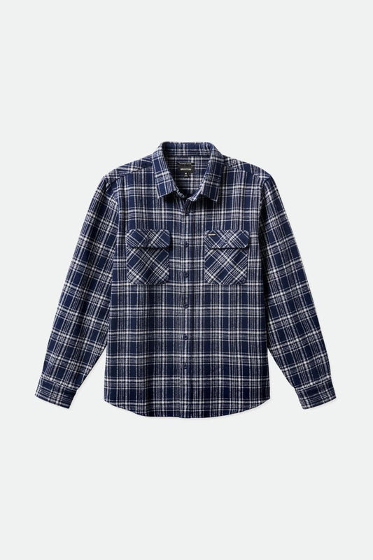 Bowery Heavy Weight L/S Flannel - Navy/Grey