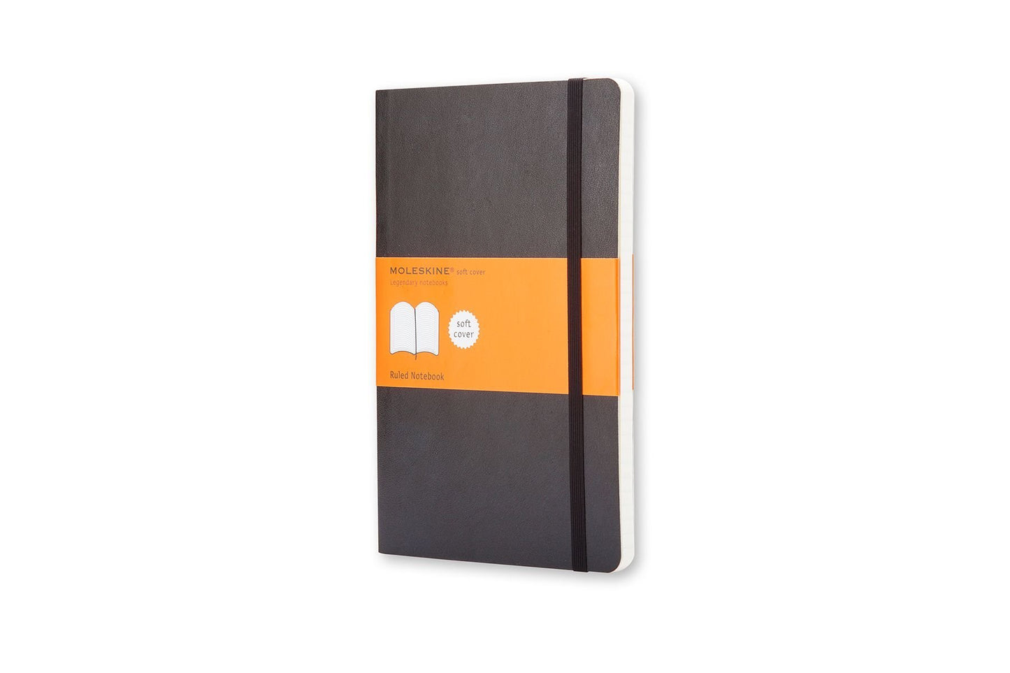 Classic Large Ruled Soft Cover Journal - Black