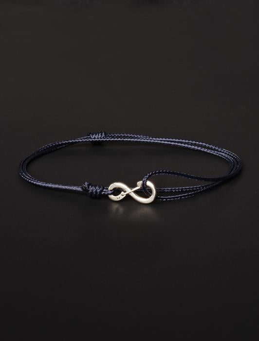 Navy Infinity Bracelet