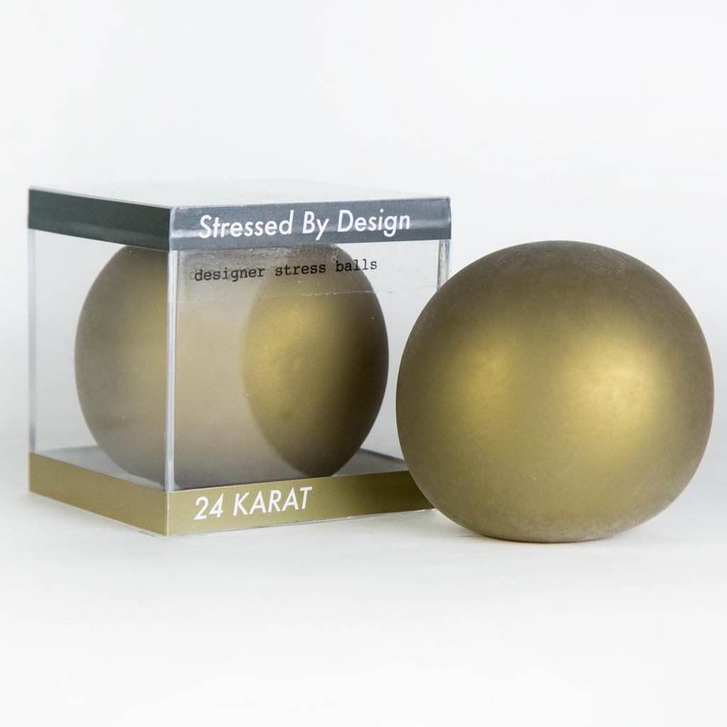 Designer Stress Ball - 24 Karat Gold