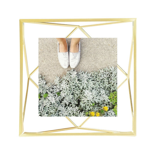 Prisma Photo Frame - 4x4 Matte Brass