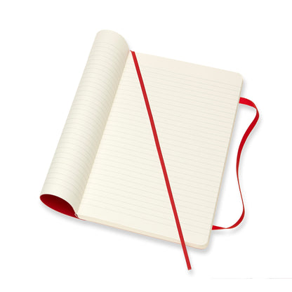 Classic Large Ruled Soft Cover Notebook - Scarlet Red