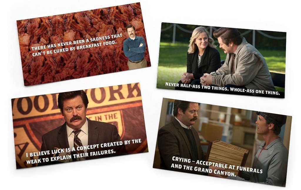 Ron Swanson Mini Removable Wisdom Notes