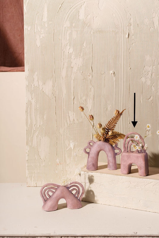 Terracotta Signal Vase 5"x 2.25"x 8"