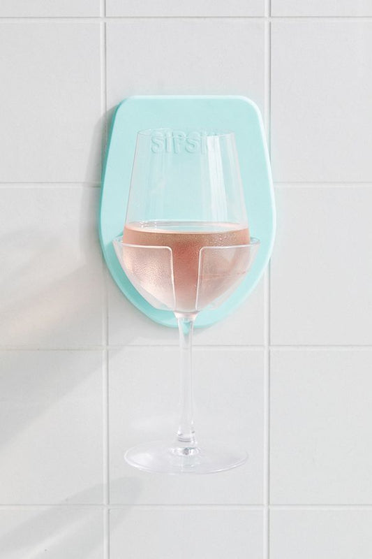 Sipski Shower Wine Holder - Sea Foam