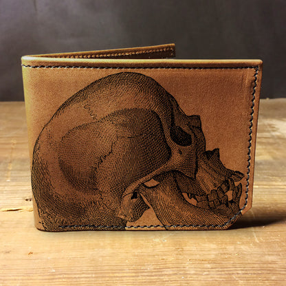 Backerton Leather Wallet - Skull