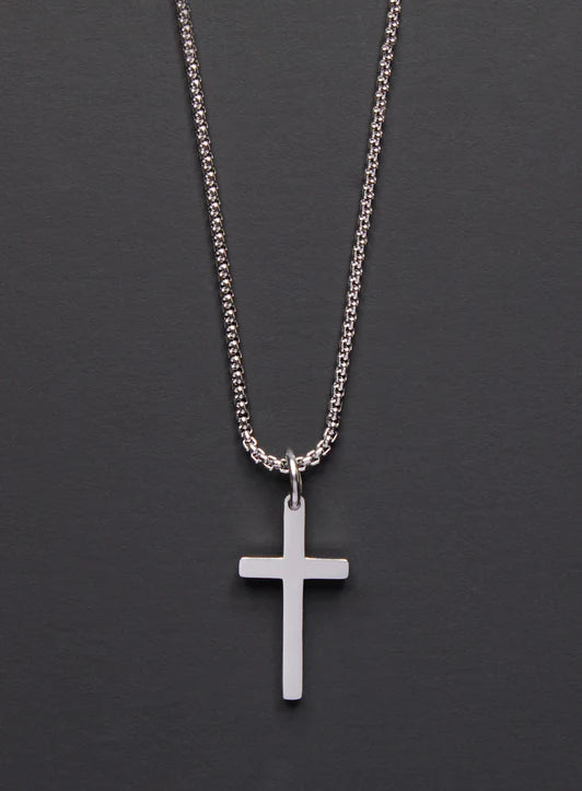 Stainless Steel Cross Necklace (20")