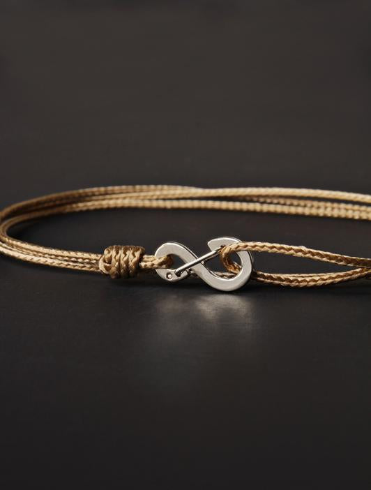 Taupe Infinity Bracelet