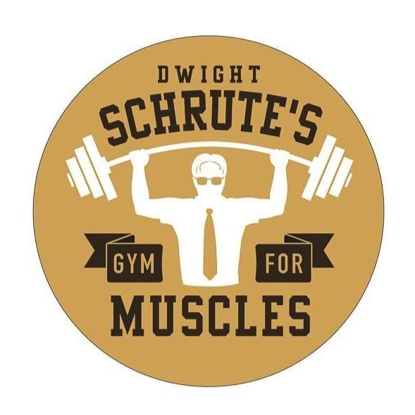 Dwight Schrute's Gym for Muscles Sticker