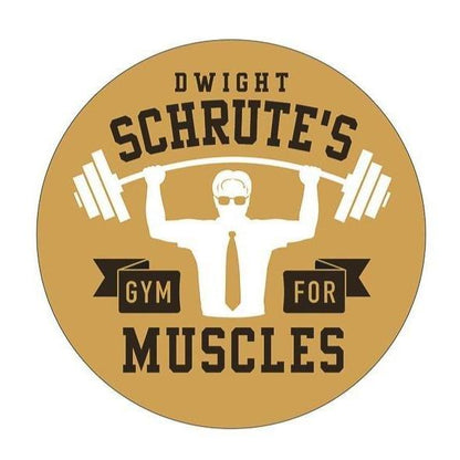 Dwight Schrute's Gym for Muscles Sticker