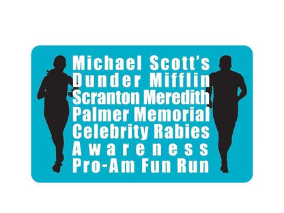 Michael Scott's Fun Run Sticker
