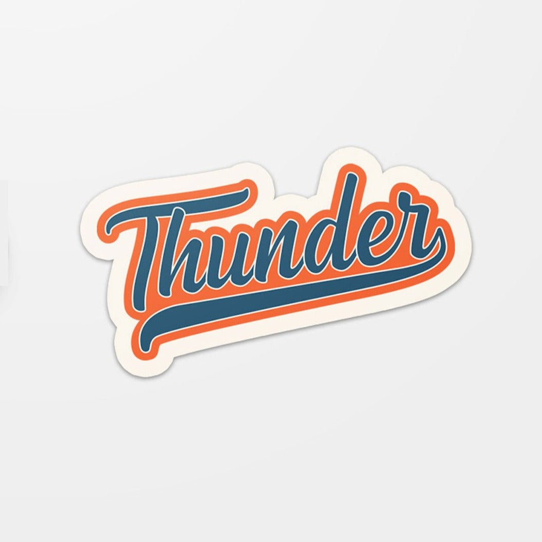 Thunder Traditions Sticker Blue/Orange