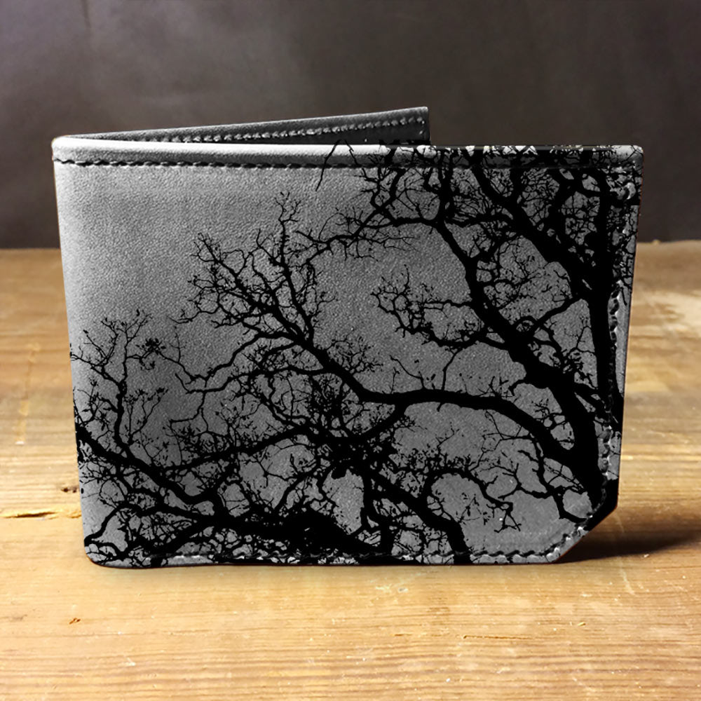Backerton Leather Wallet - Trees