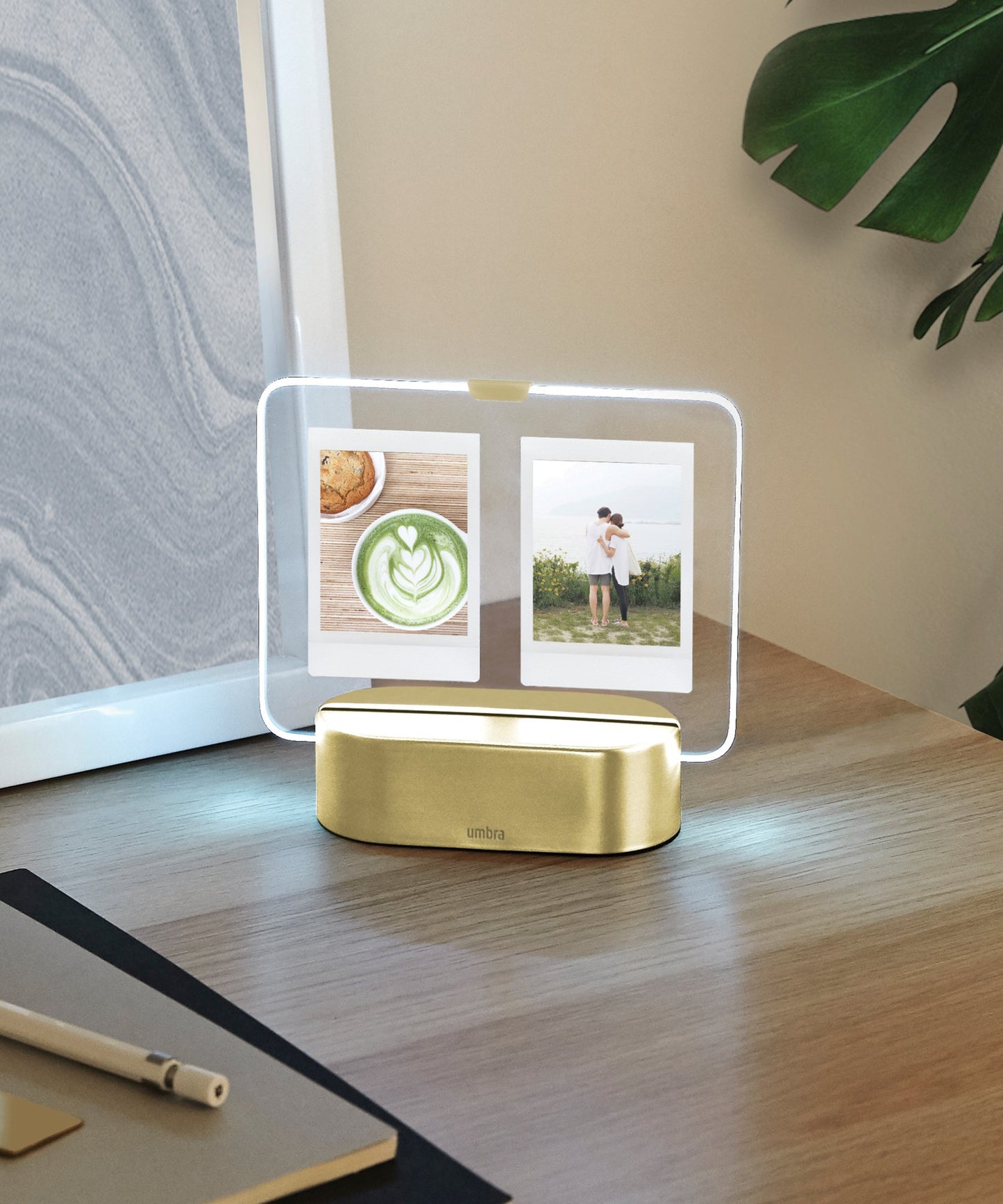 Glo Instant Photo Frame - 2x3 Matte Brass
