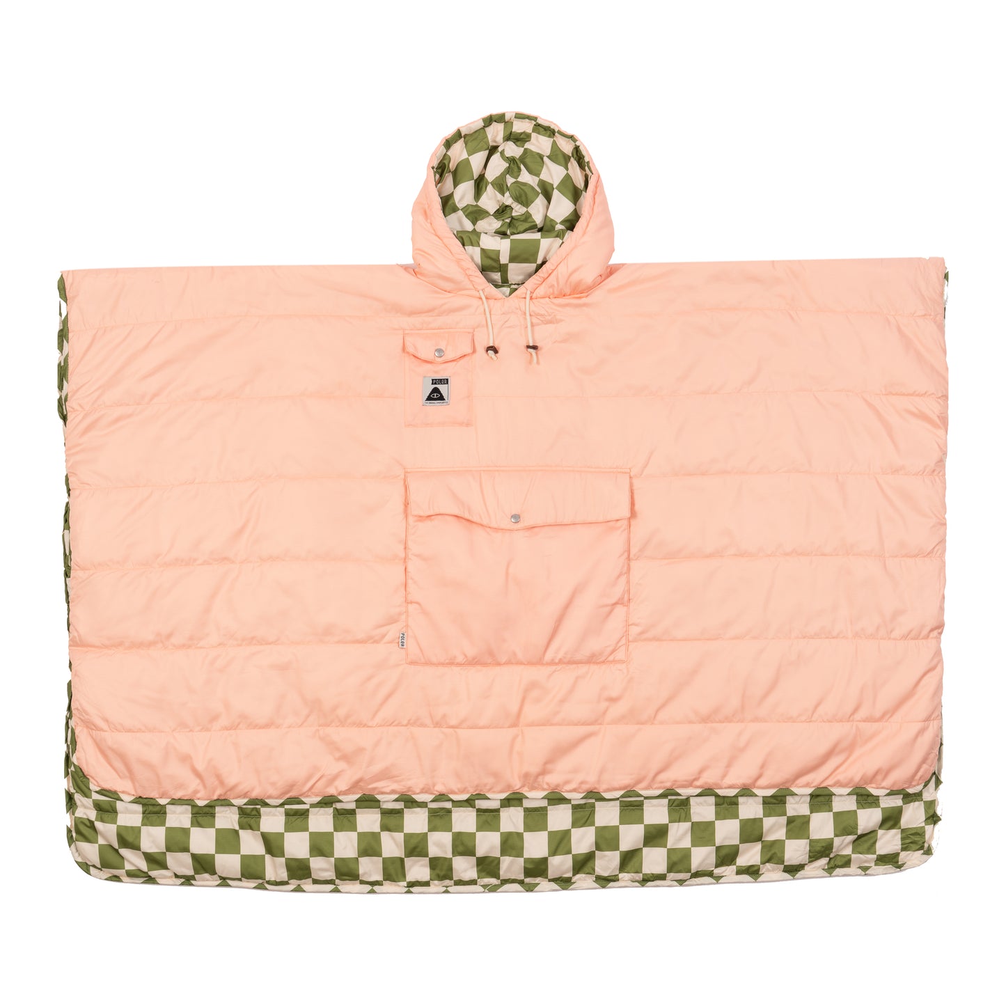 Reversible Poncho - Checkmate/Moss