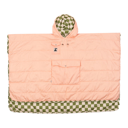 Reversible Poncho - Checkmate/Moss