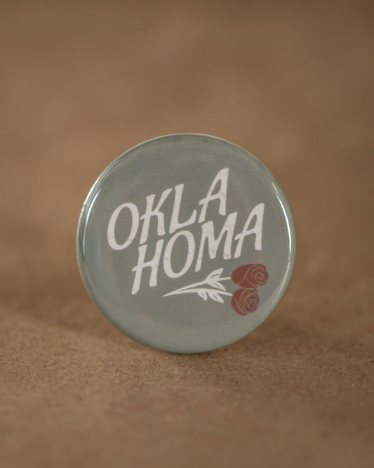Oklahoma Rose Pinback Button