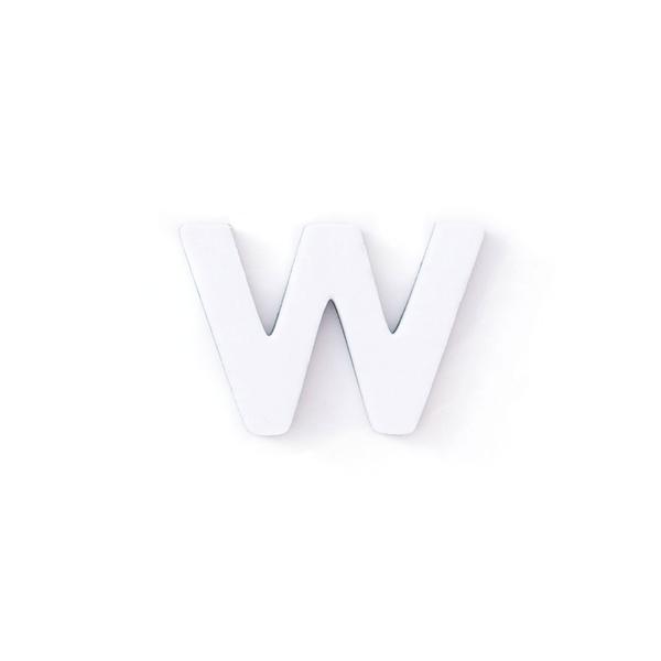 Soft Magnetic Letters 1" Sans Serif - Paper White