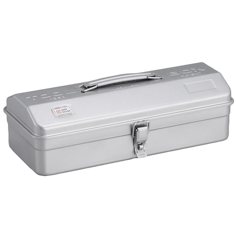 Steel Toolbox w/ Top Handle & Camber Lid - Silver