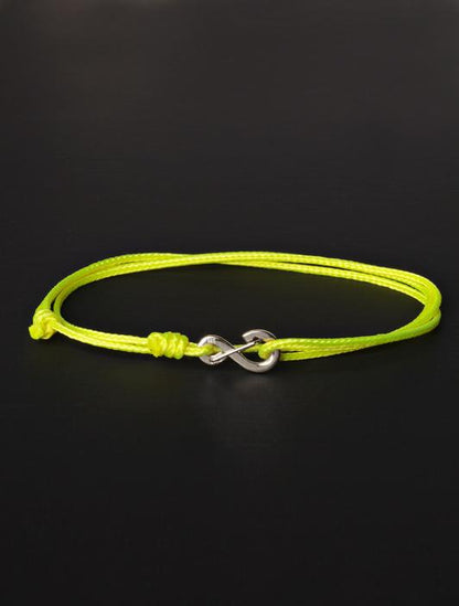 Neon Yellow Infinity Bracelet