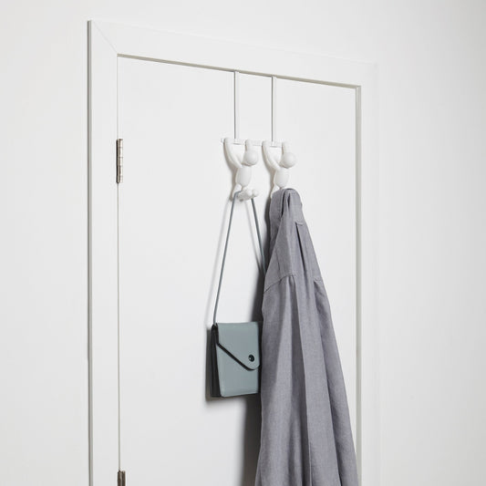 Buddy Over the Door 2 Hook - White