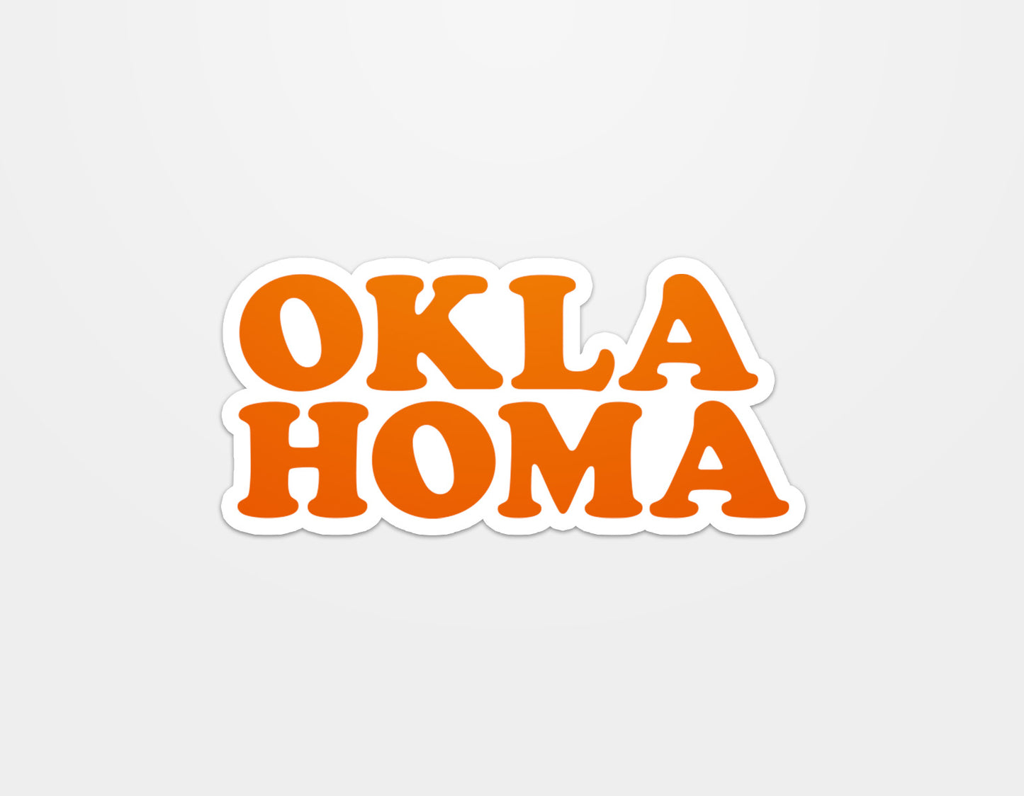 Oklahoma Throwback Sticker - Orangelo