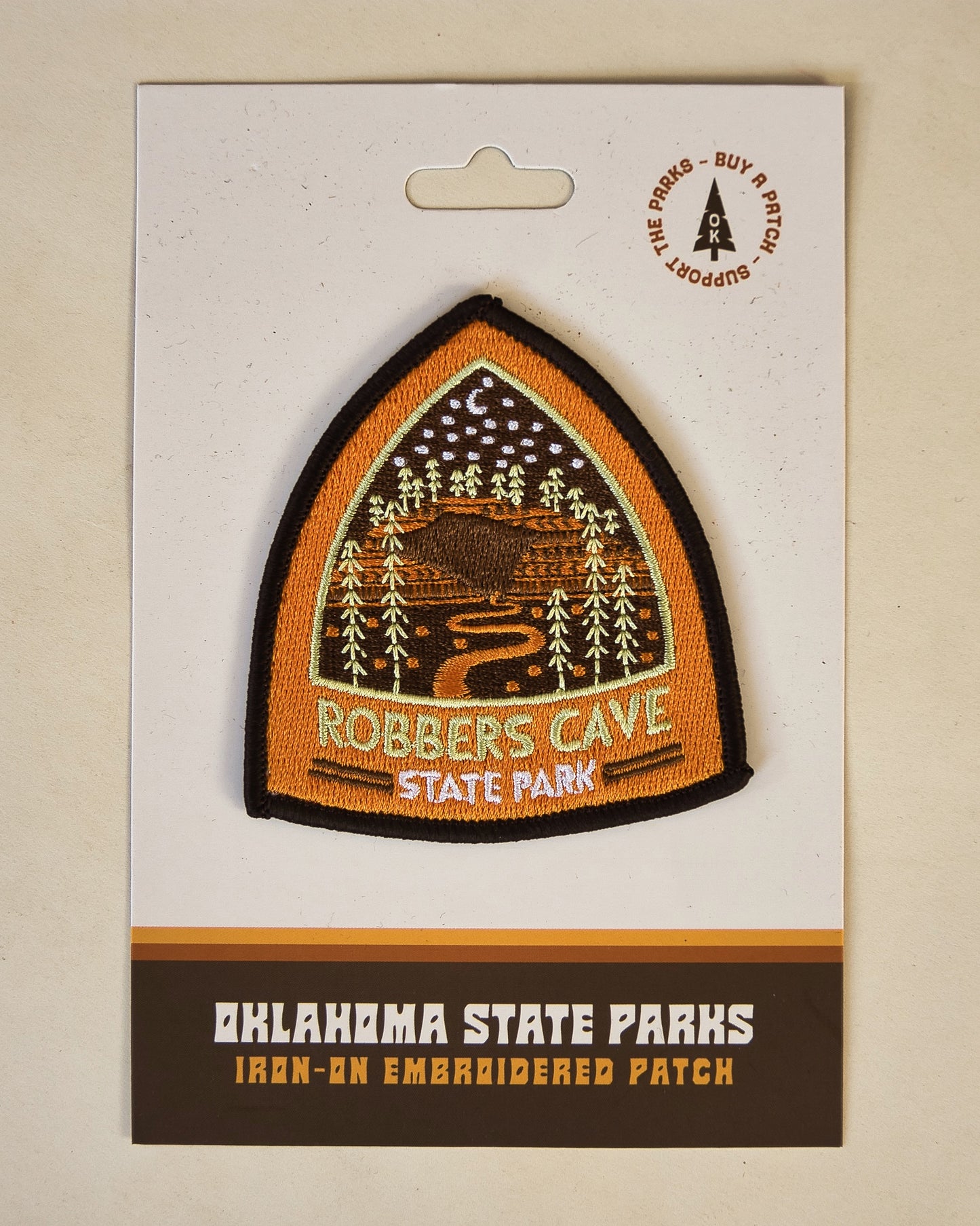 Robbers Cave Iron-On Patch